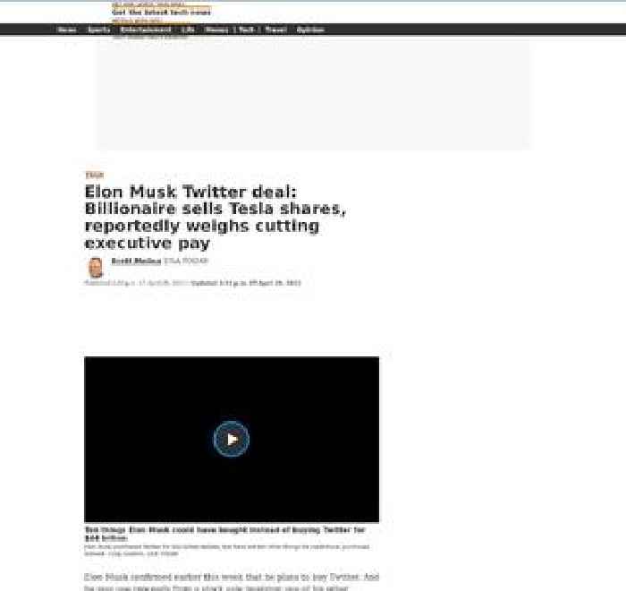 Elon Musk Twitter deal: Billionaire sells Tesla shares, reportedly weighs cutting executive pay