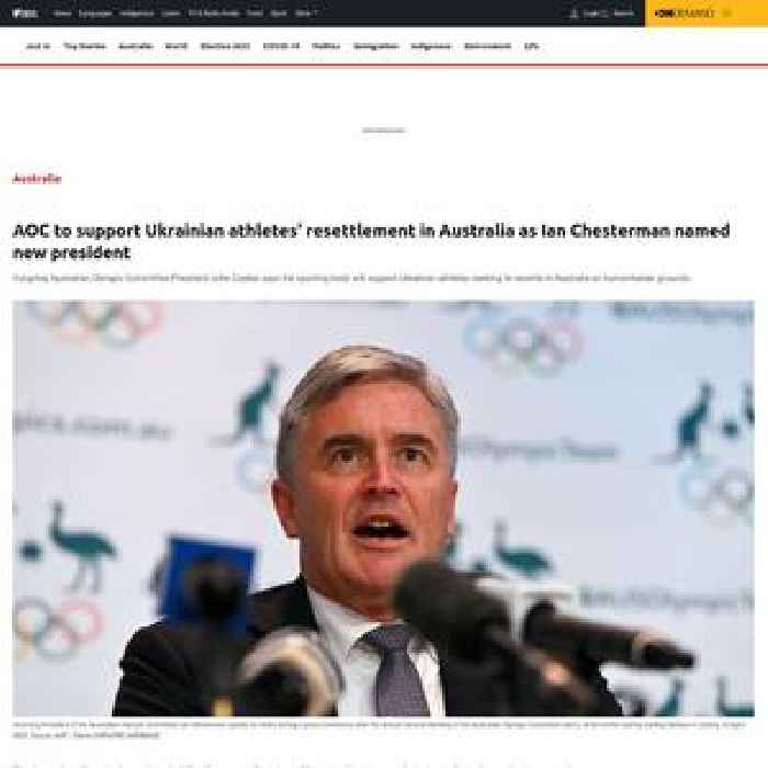 AOC to support Ukrainian athletes' resettlement in Australia as Ian Chesterman named new president