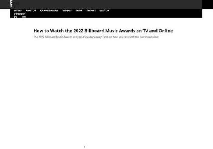 How to Watch the 2022 Billboard Music Awards on TV and Online