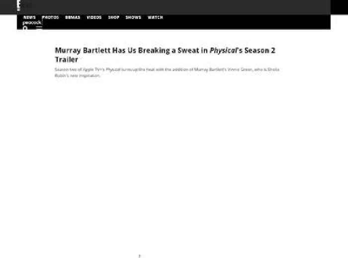 Murray Bartlett Has Us Breaking a Sweat in Physical's Season 2 Trailer