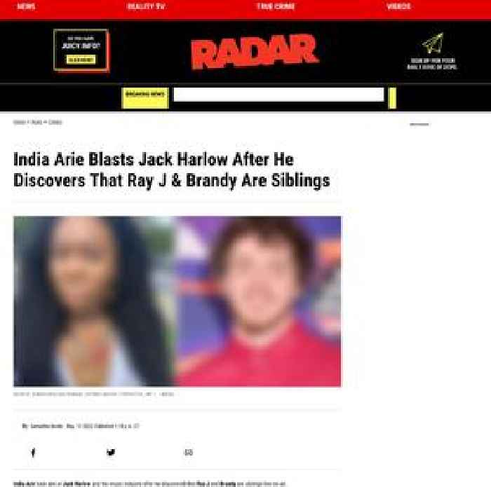 India Arie Blasts Jack Harlow After He Discovers That Ray J & Brandy Are Siblings