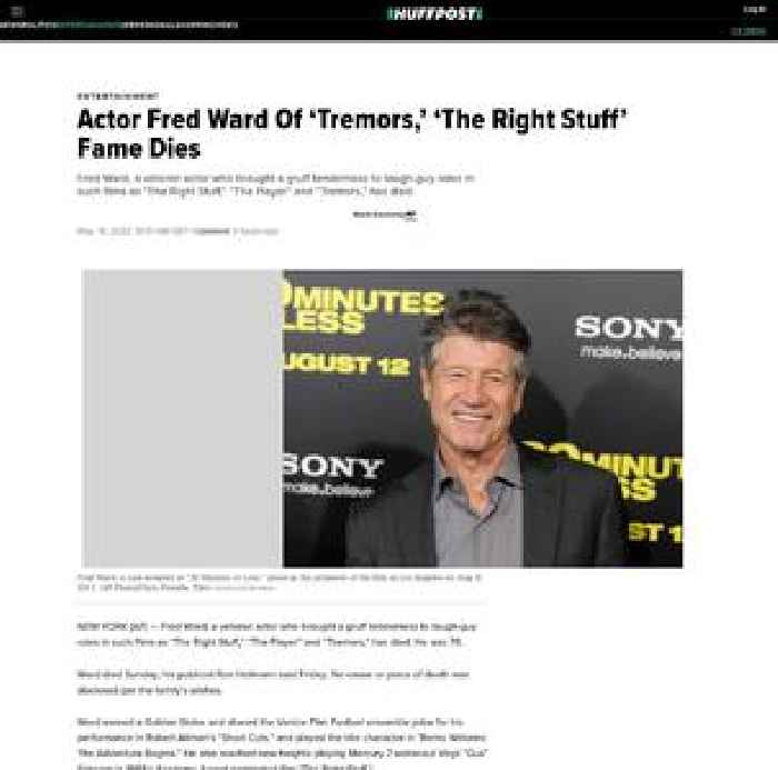 

    Actor Fred Ward, Of ‘Tremors,’ ‘The Right Stuff’ Fame, Dies

