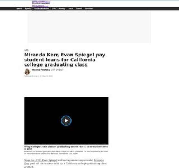 Miranda Kerr, Evan Spiegel pay student loans for California college graduating class