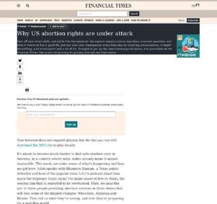Why US abortion rights are under attack