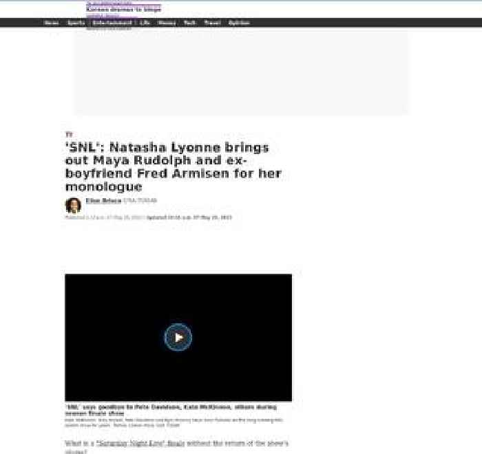 'SNL': Natasha Lyonne brings Maya Rudolph and ex-boyfriend Fred Armisen on stage for monologue