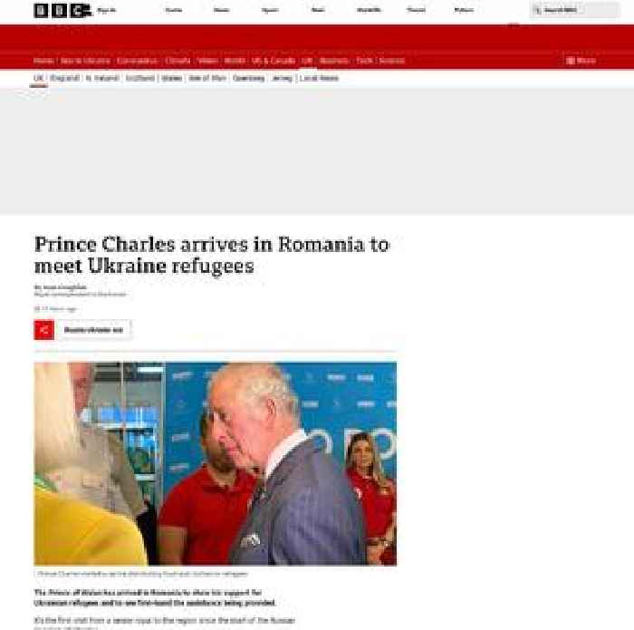 Prince Charles arrives in Romania to meet Ukraine refugees