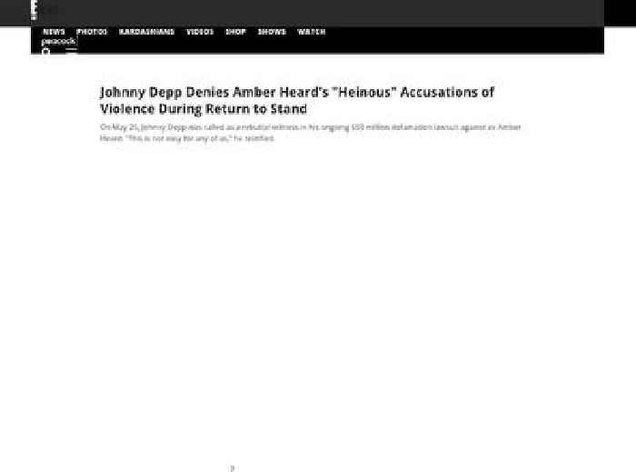 Johnny Depp Denies Amber Heard's 