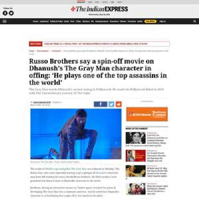 Russo Brothers say a spin-off movie on Dhanush’s The Gray Man character in offing: ‘He plays one of the top assassins in the world’