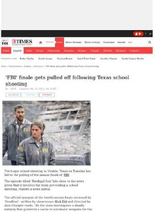 Texas school shooting: FBI finale cancelled