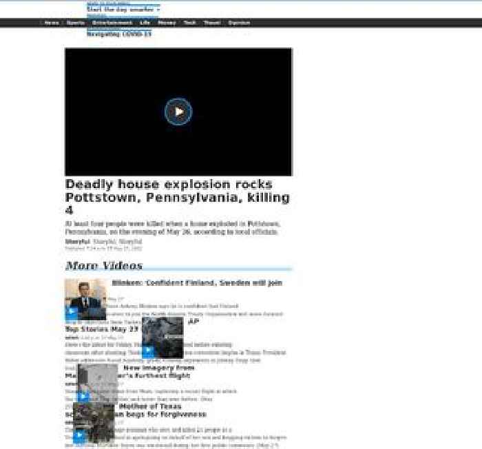 Deadly house explosion rocks Pottstown, Pennsylvania, killing 4