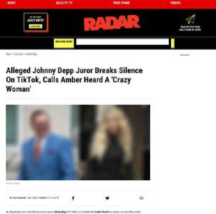 Alleged Johnny Depp Juror Breaks Silence On TikTok, Calls Amber Heard A 'Crazy Woman'