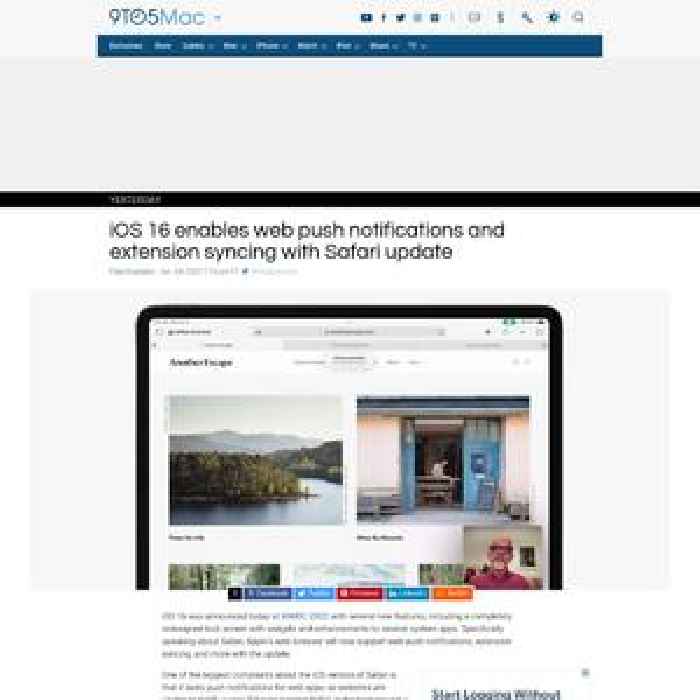 iOS 16 enables web push notifications and extension syncing with Safari update