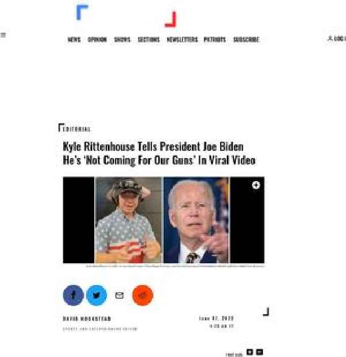 Kyle Rittenhouse Tells President Joe Biden He’s ‘Not Coming For Our Guns’ In Viral Video