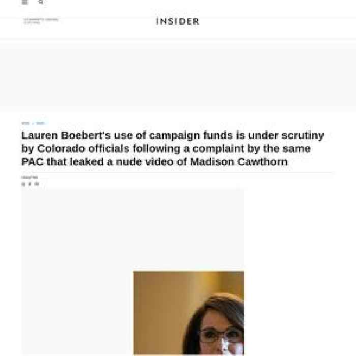 Lauren Boebert's use of campaign funds is under scrutiny by Colorado officials following a complaint by the same PAC that leaked a nude video of Madison Cawthorn