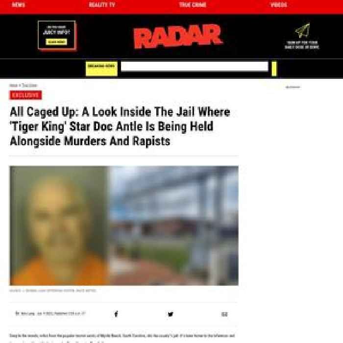 All Caged Up: A Look Inside The Jail Where 'Tiger King' Star Doc Antle Is Being Held Alongside Murders And Rapists
