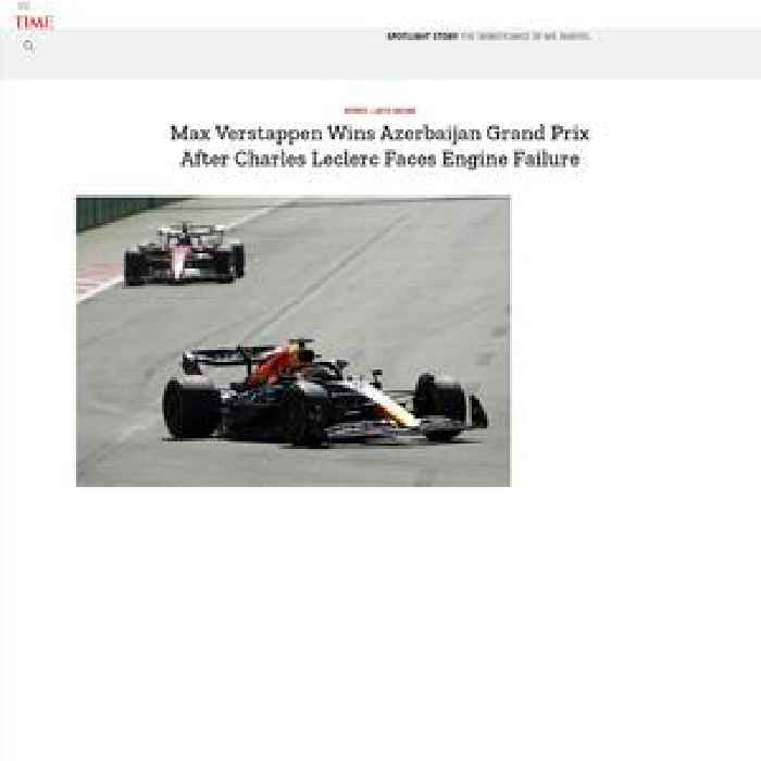 Max Verstappen Wins Azerbaijan Grand Prix After Charles Leclerc Faces Engine Failure