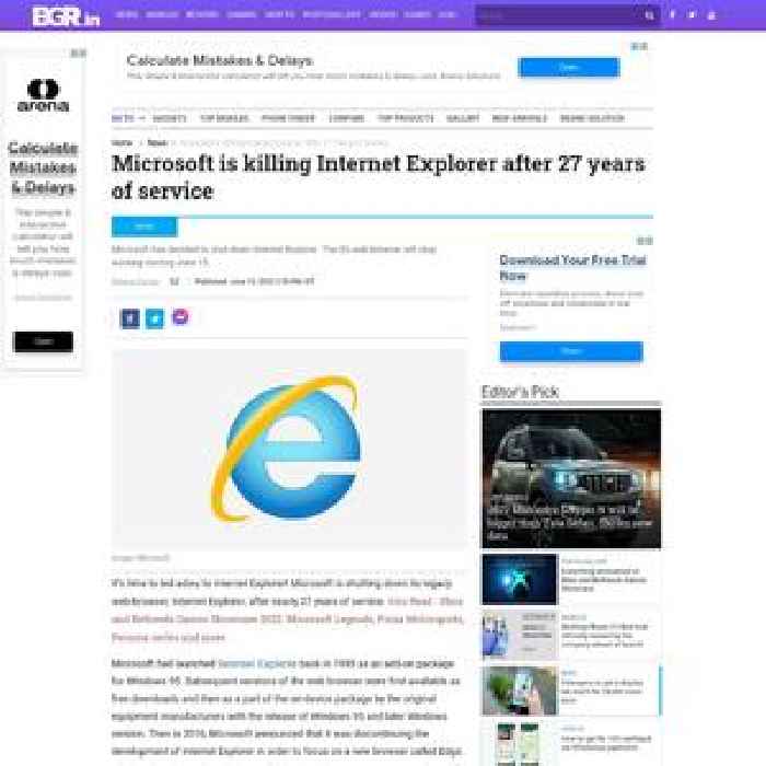 Microsoft is killing Internet Explorer after 27 years of service
