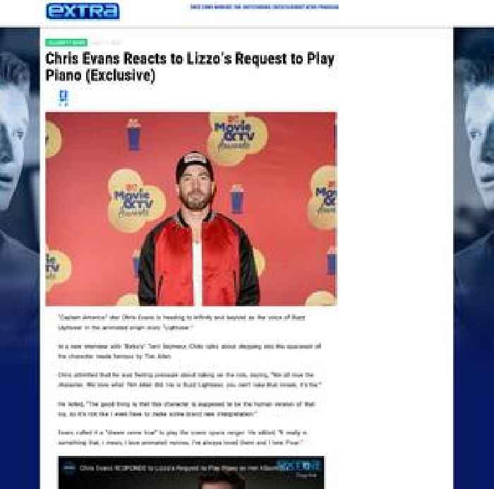 Chris Evans Reacts to Lizzo’s Request to Play Piano (Exclusive)