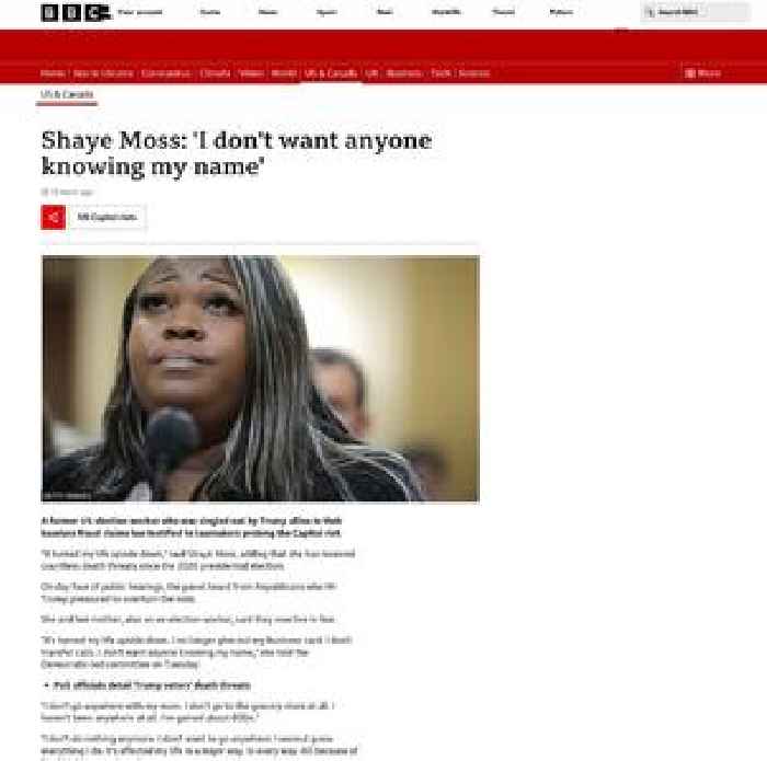 Shaye Moss: 'I don't want anyone knowing my name'