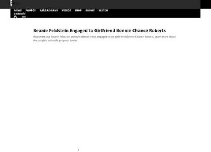 Beanie Feldstein Engaged to Girlfriend Bonnie Chance Roberts