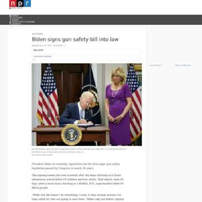 Biden signs gun safety bill into law