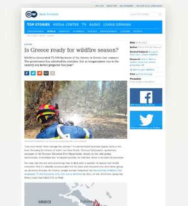 Is Greece ready for wildfire season?