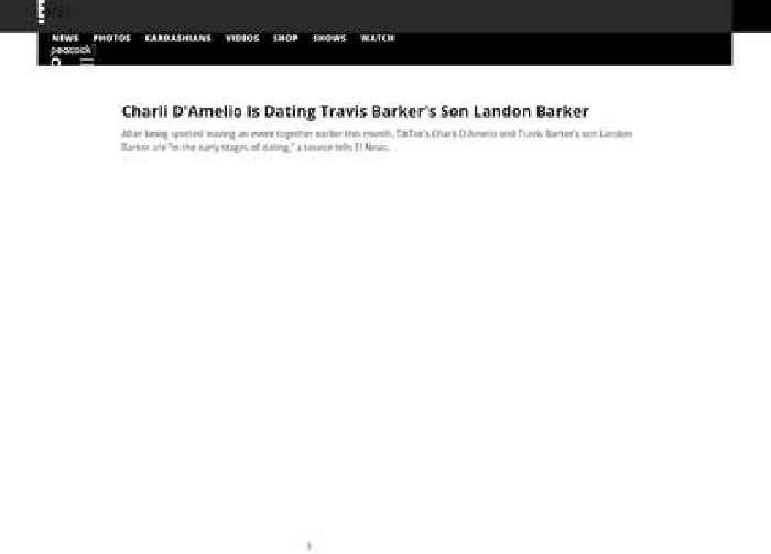Charli D'Amelio Is Dating Travis Barker's Son Landon Barker