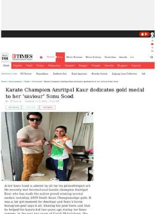 Amritpal dedicates gold medal to Sonu Sood