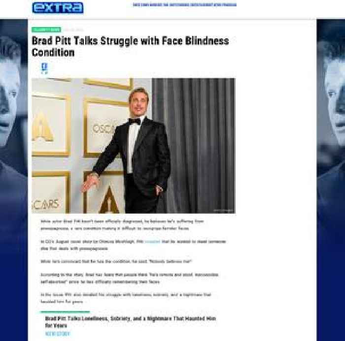 Brad Pitt Talks Struggle with Face Blindness Condition