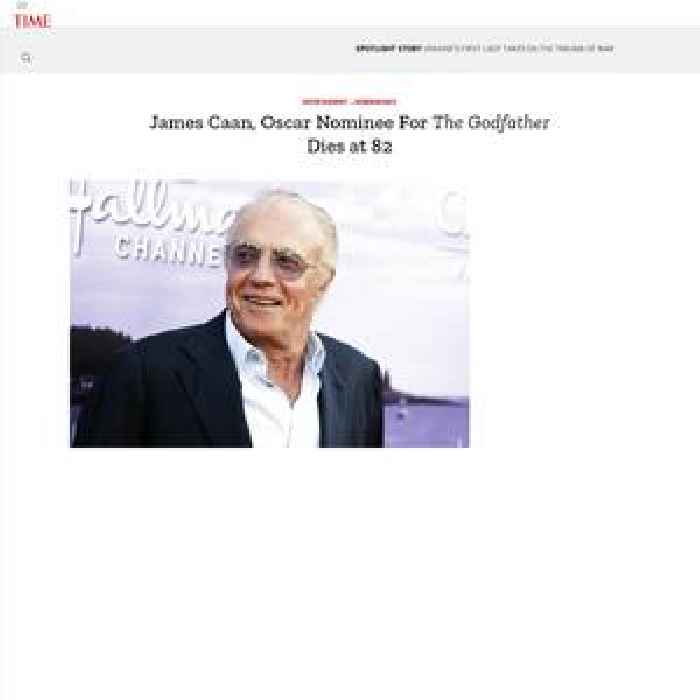 James Caan, Oscar Nominee For The Godfather Dies at 82