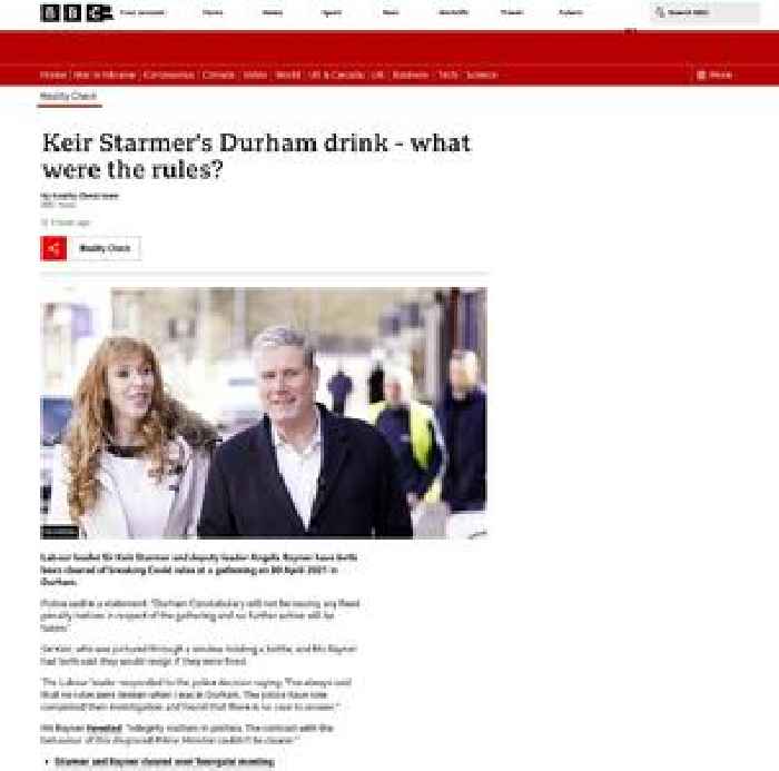 Keir Starmer's Durham drink - what were the rules?