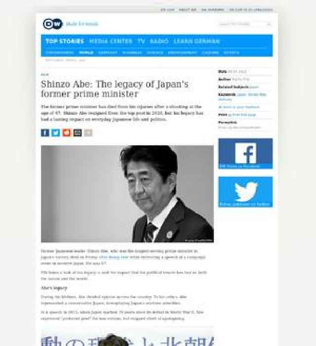 Shinzo Abe: The legacy of Japan's former prime minister