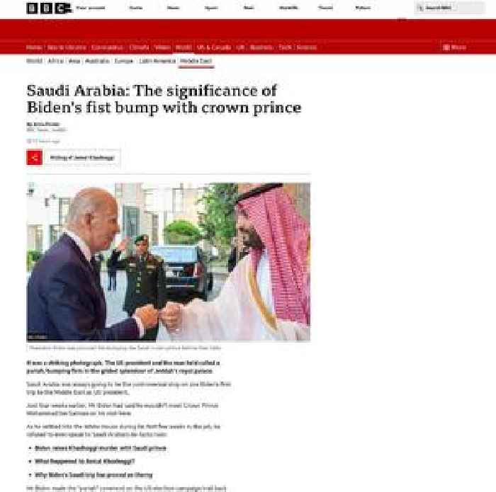Saudi Arabia: The significance of Biden's fist bump with crown prince