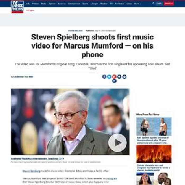 Steven Spielberg shoots first music video for Marcus Mumford — on his phone