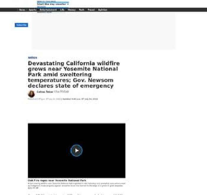 Wildfire near Yosemite National Park grows to one of California's largest wildfires in 2022; thousands forced to evacuate