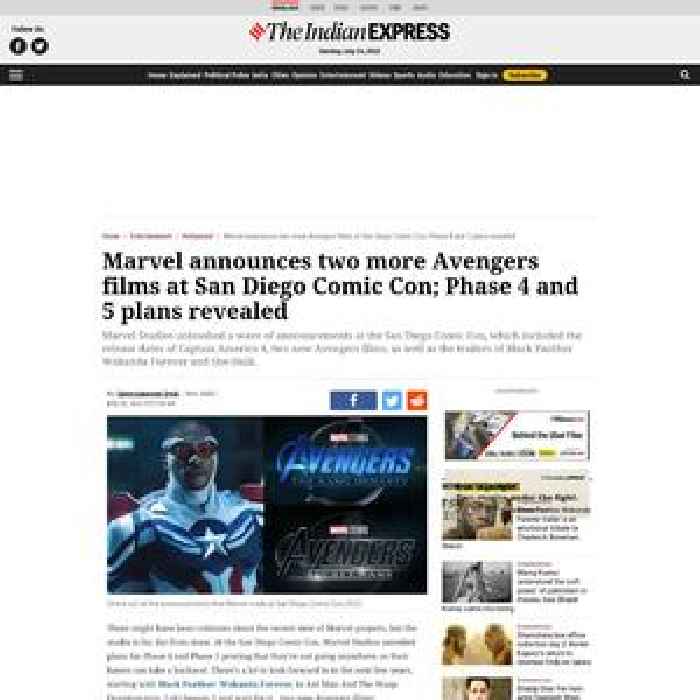Marvel announces two more Avengers films at San Diego Comic Con; Phase 4 and 5 plans revealed