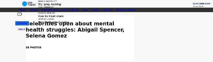 Celebrities open about mental health struggles: Abigail Spencer, Selena Gomez
