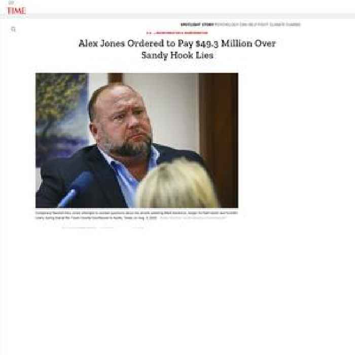 Alex Jones Ordered to Pay $49.3 Million Over Sandy Hook Lies