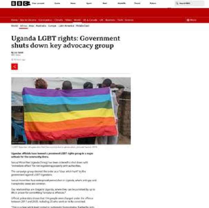 Uganda LGBT rights: Government shuts down key advocacy group