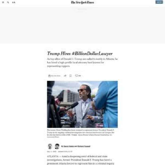 Trump Hires ‘Billion Dollar Lawyer’