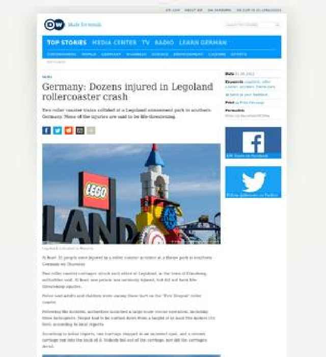 Germany: Dozens injured in Legoland rollercoaster crash