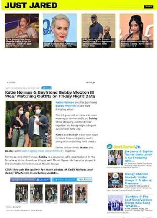 Katie Holmes & Boyfriend Bobby Wooten III Wear Matching Outfits on Friday Night Date