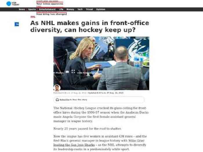 As NHL makes gains in front-office diversity, can hockey keep up?