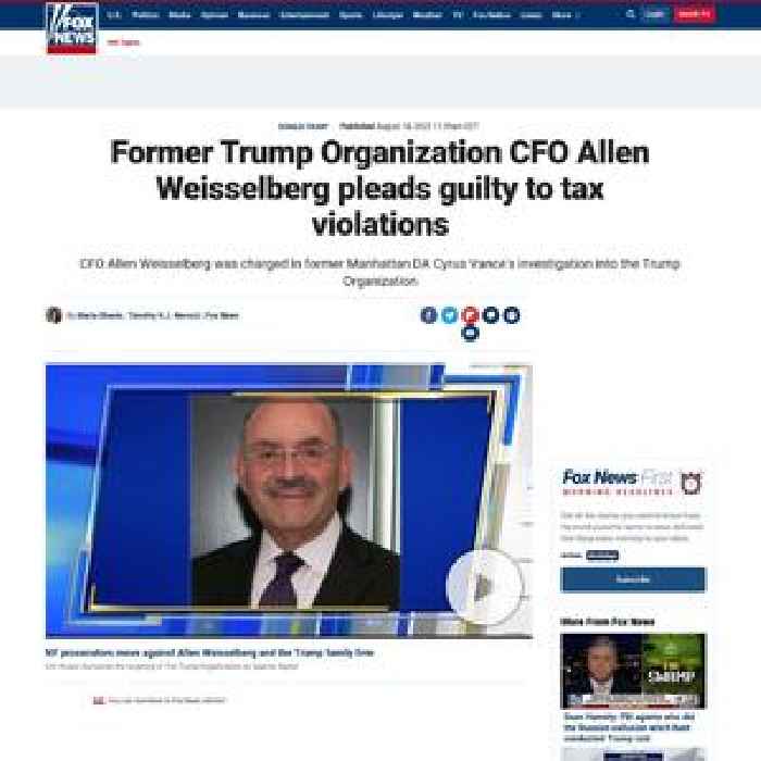 Former Trump Organization CFO Allen Weisselberg pleads guilty to tax violations