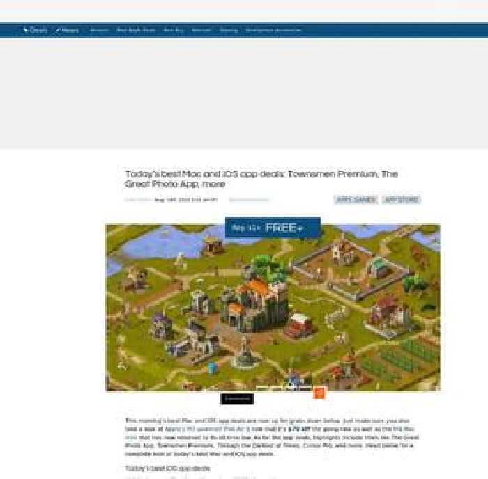 Today’s best Mac and iOS app deals: Townsmen Premium, The Great Photo App, more
