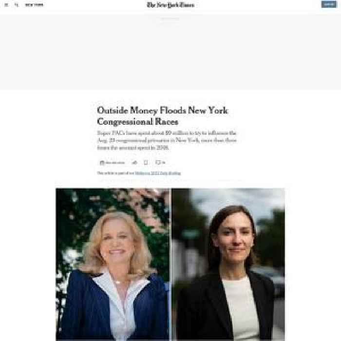Outside Money Floods New York Congressional Races