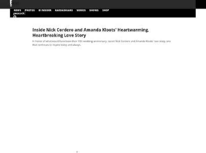 Inside Nick Cordero and Amanda Kloots' Heartwarming, Heartbreaking Love Story