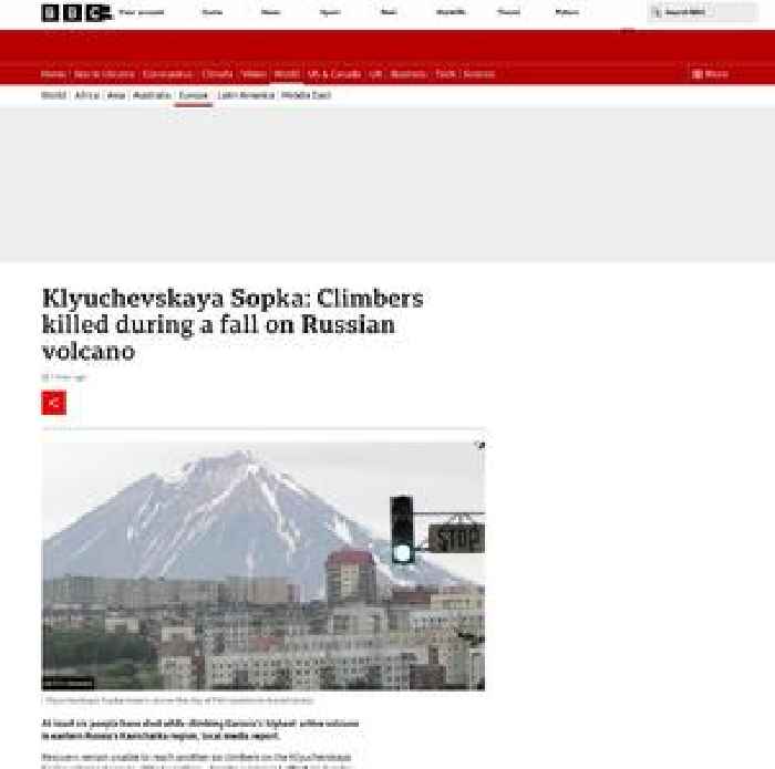 Klyuchevskaya Sopka: Climbers killed during a fall on Russian volcano