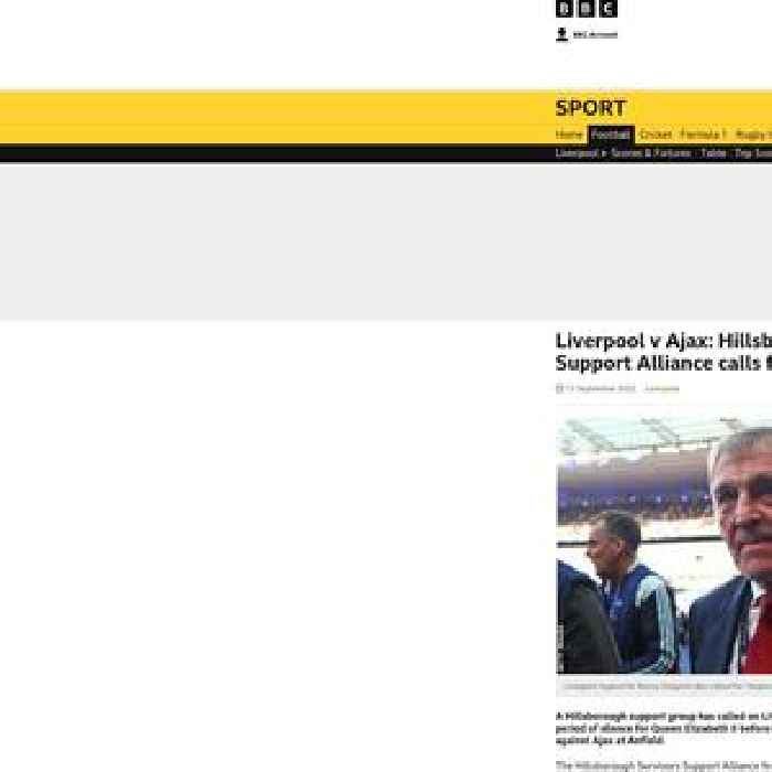 Liverpool v Ajax: Hillsborough Survivors Support Alliance calls for respect for silence