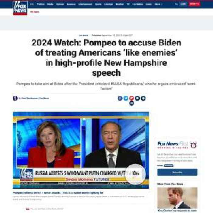 2024 Watch: Pompeo to accuse Biden of treating Americans ‘like enemies’ in high-profile New Hampshire speech